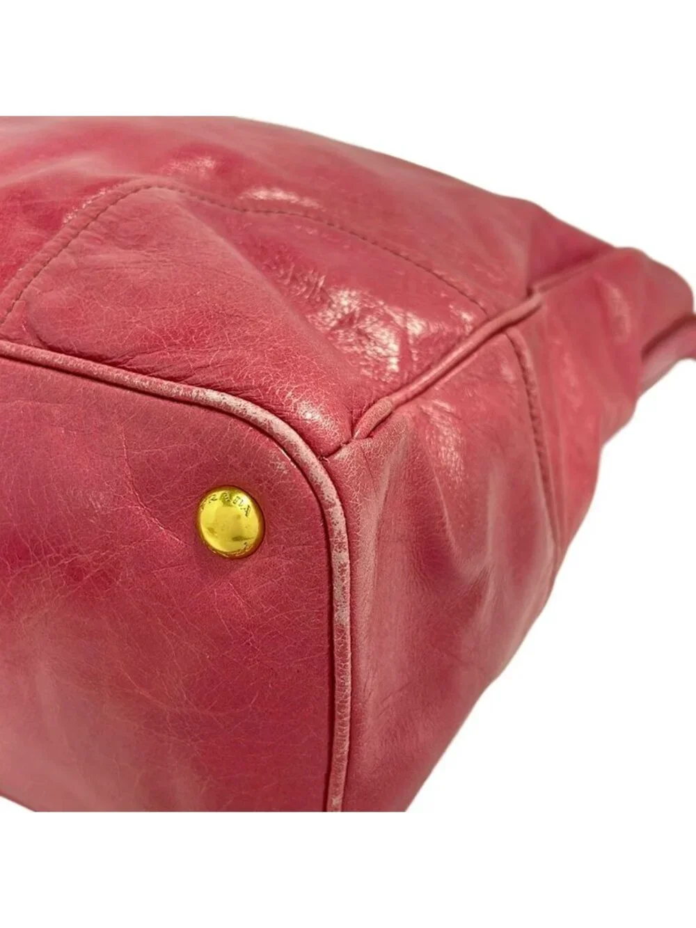 Prada Tote Pink Leather